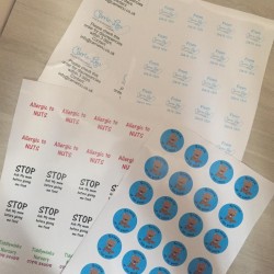 A4 Page printed sticker sheets- mid range 7 year Vinyl